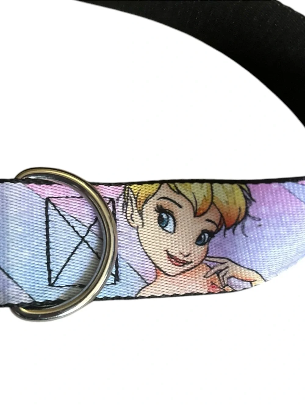 Buckle-Down Disney Tinker Bell Seatbelt Buckle Dog Collar– Large